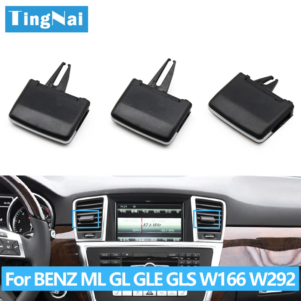 Kit de reparación de Clip de lengüeta de salida de ventilación de aire de CA delantera y trasera de coche para Mercedes Benz W166 W292 ML350 GL450 M ML GLE GLS
