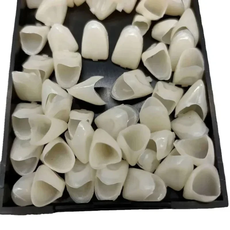 70/50pcs 치과 치아 베니어 미백 거짓 틀니 수지 임시 크라운 교체 키트 도자기 치과 재료 구강 관리