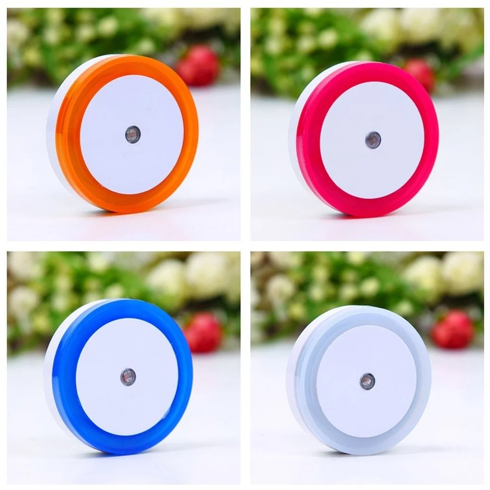 OuuZuu Sensor de luz nocturna ahorro de luz LED lámpara de noche inteligente Sensor de atardecer al amanecer lámparas luz nocturna para dormitorios baños pasillos