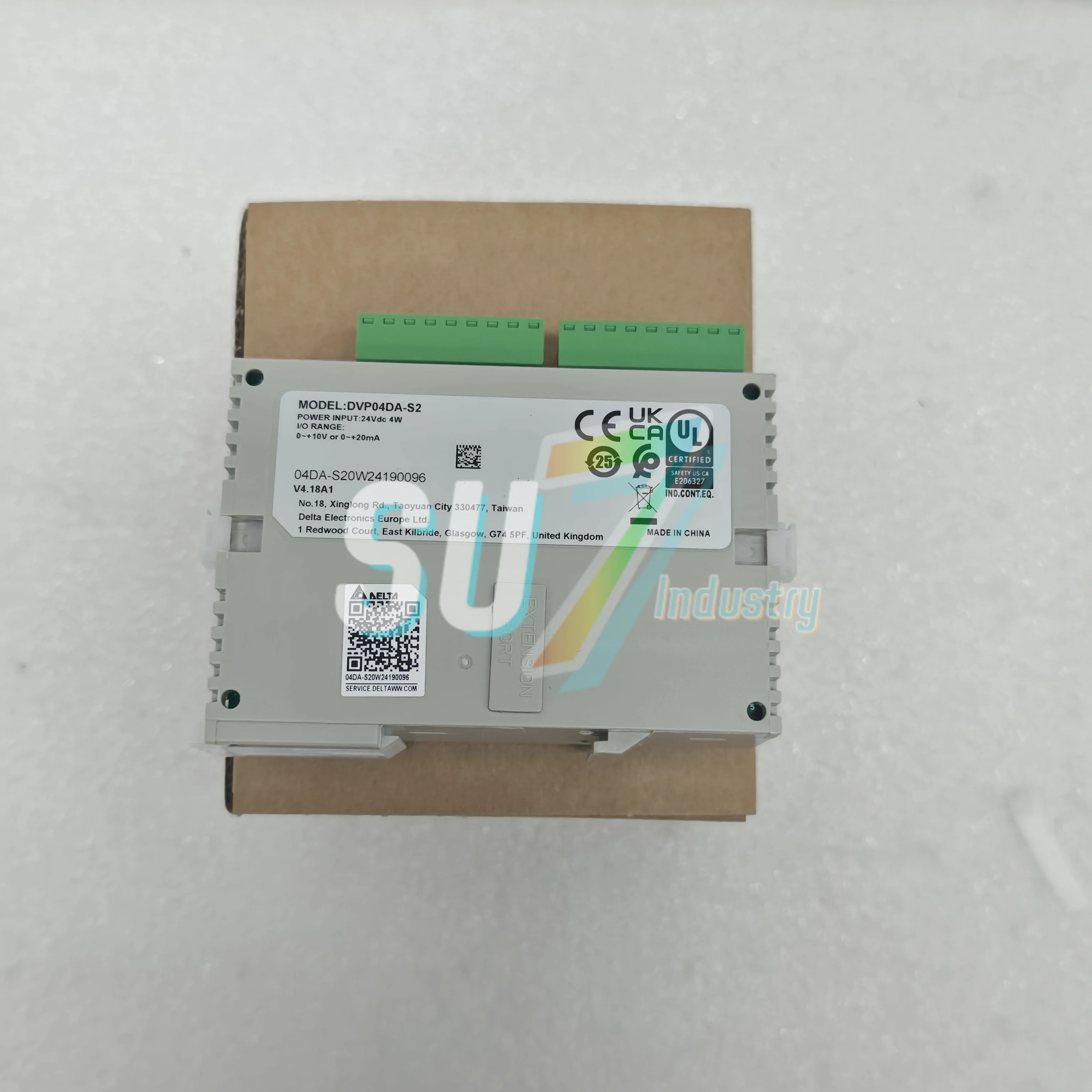 Módulo PLC DVP04DA-S2 Novo na caixa