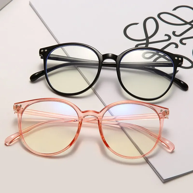 Gafas de ordenador Retro redondas anti luz azul para hombre y mujer, 2023 de protección ocular para juegos de lectura y juegos