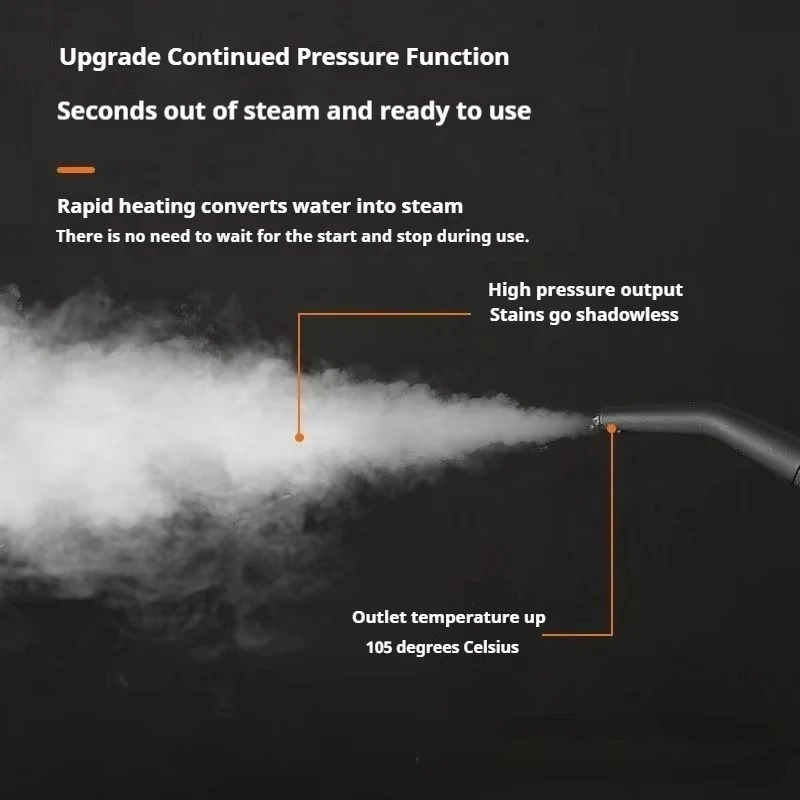 Limpiador de vapor esterilización de alta temperatura aire acondicionado capó de cocina hogar/coche limpiador al vapor 220V enchufe de la UE