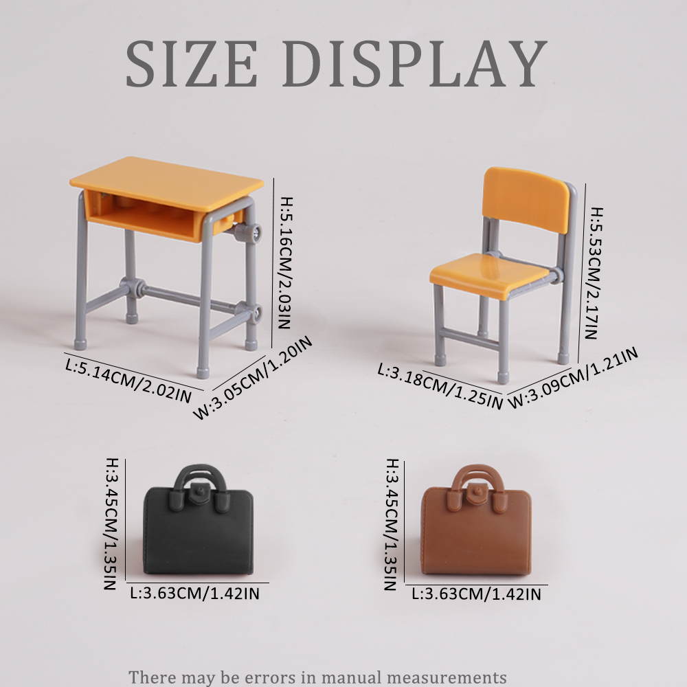 Mini klasa domek dla lalek krzesło biurko tablica miniaturowy zestaw szkolny akcesoria meblowe Model dekoracji dla zabawki dla dzieci prezent
