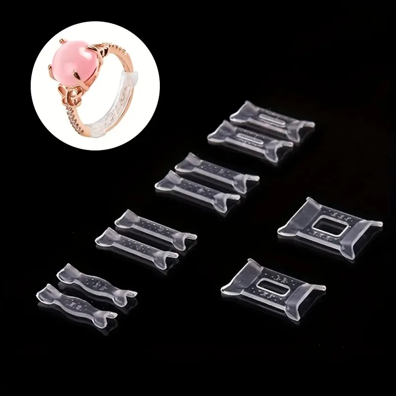 12 Stück 1 Set Ring-Einstellpad, Ringgrößenversteller, festes Reduktionspad