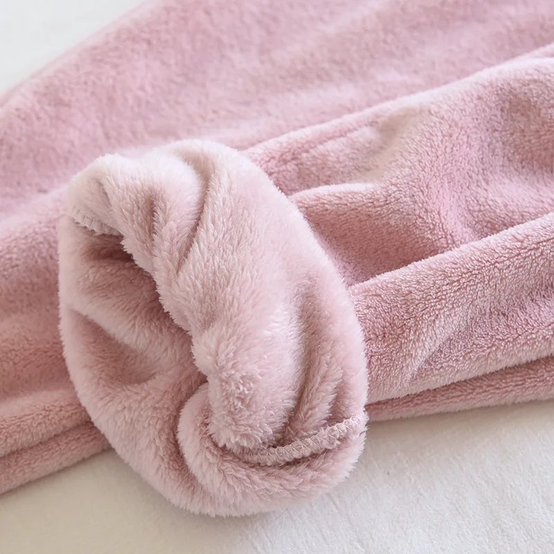 Herbst und Winter neue Paar Pyjamas Flanell verdickte warme Hosen Männer und Frauen Korallen Fleece plus Größe Hause Hosen Pyjama