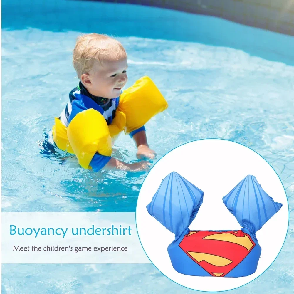 Babyzwemmen Cirkel Cartoon Arm Mouw Reddingsvest Badpak Kinderen Outdoor Water Veiligheidspak Groei Speelgoed