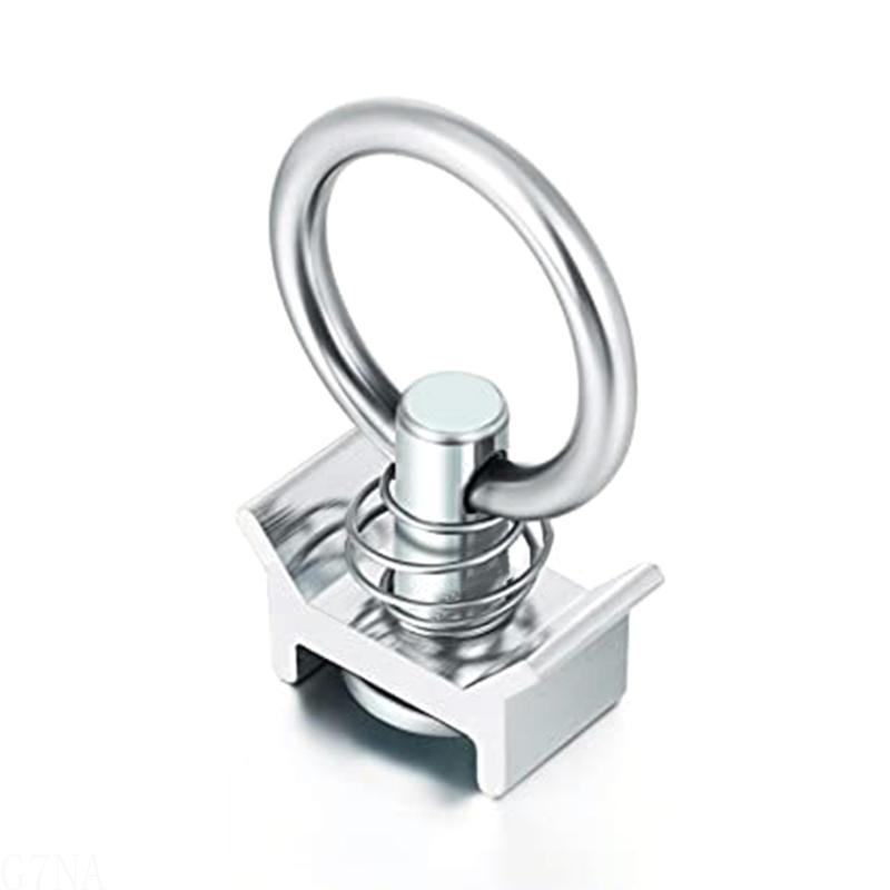 G7NA Single Fitting L-Track 4.000 pond capaciteit met roestvrijstalen ronde ringring aluminium Keeper lading-regeling voor