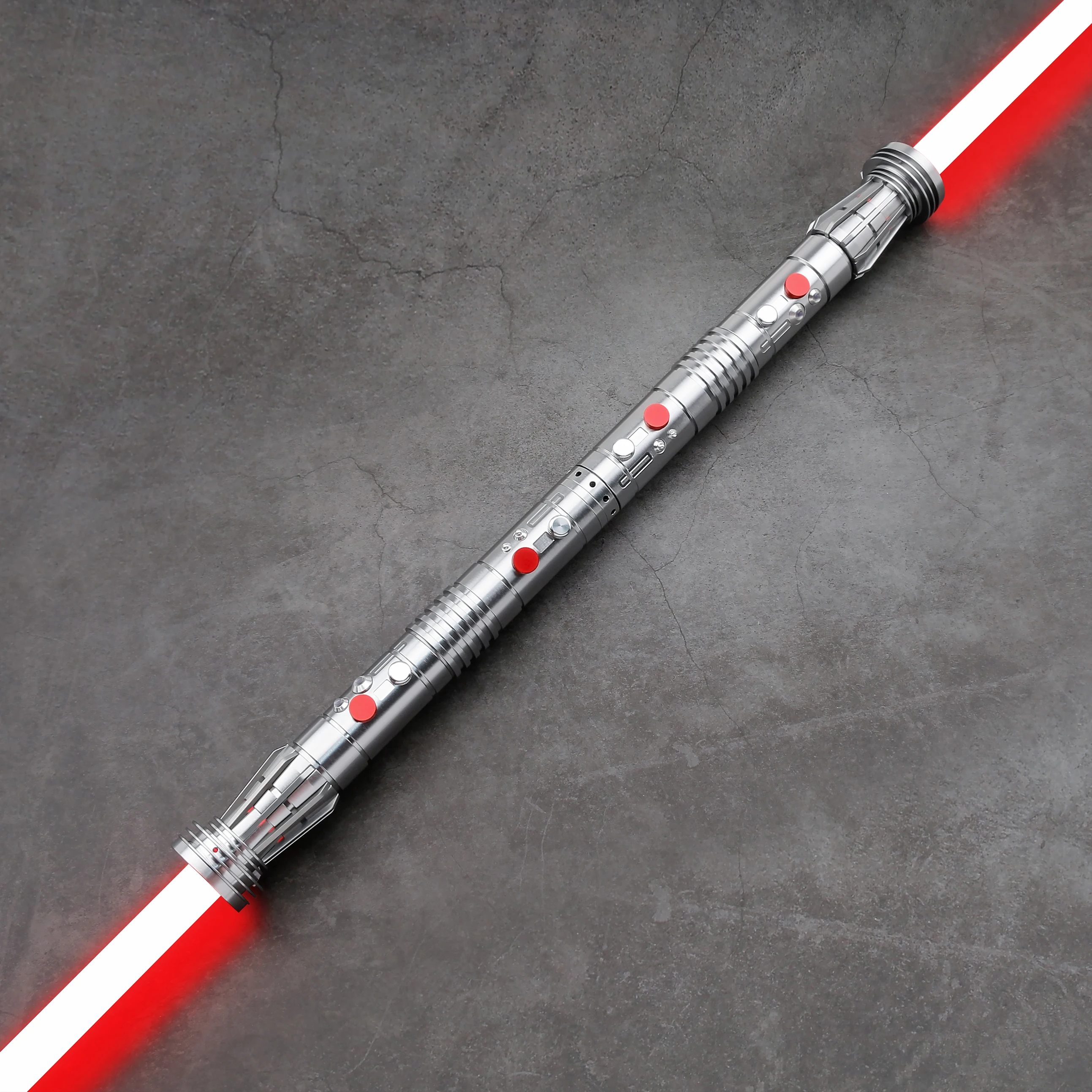 TREX VIP 2 Chiếc Tay Cầm Lưỡi Dao JEDI 16 Âm Thanh Darth Maul Đôi Lightsaber Saber Đồ Chơi Kim Loại Móc Chìa Khóa Kiếm Nhật Sáng Mịn Màng đầm Xòe Thanh Kiếm Laser TXQ