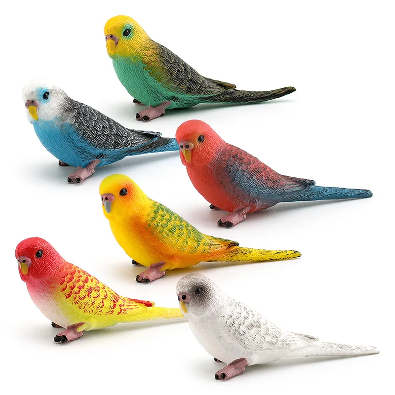Juguete de adorno infantil de loro pájaro simulado