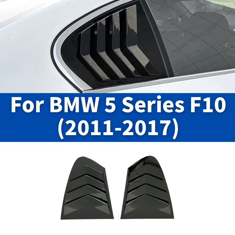 Penutup Jendela Belakang Louvers Blinds Trim Untuk BMW Seri 5 F10 525i 530i 2011 2012 2013 2014 2015 2016 2017 Aksesoris Mobil