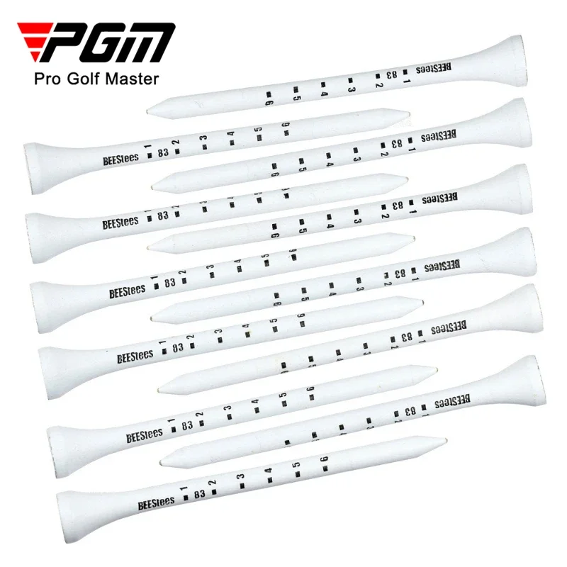 PGM 50 個ゴルフティー耐久性のある木製シートはコース上のボールを安定させ、完璧なティーレベルを維持し、精度を向上させます D7
