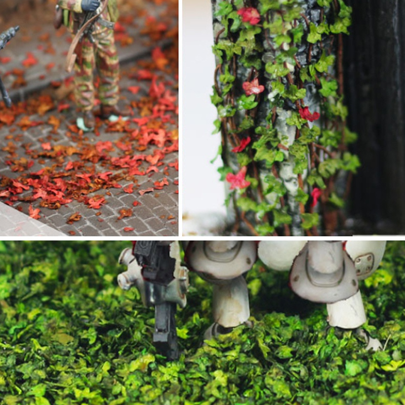 DIY Miniatur Blatt 35 ml Micro Landschaft Blätter Statisches Modell für Bonsai Fee Garten Dekor Sand Tisch Gras Büschel Zubehör