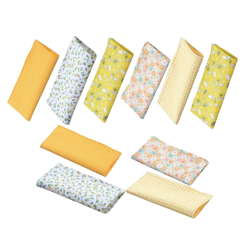 Elegantes Blumen-Taschentuch, Taschentuch, Handtuch, Kopftuch für formelle Freizeit, 10 Stück, Tropfenverschiffen