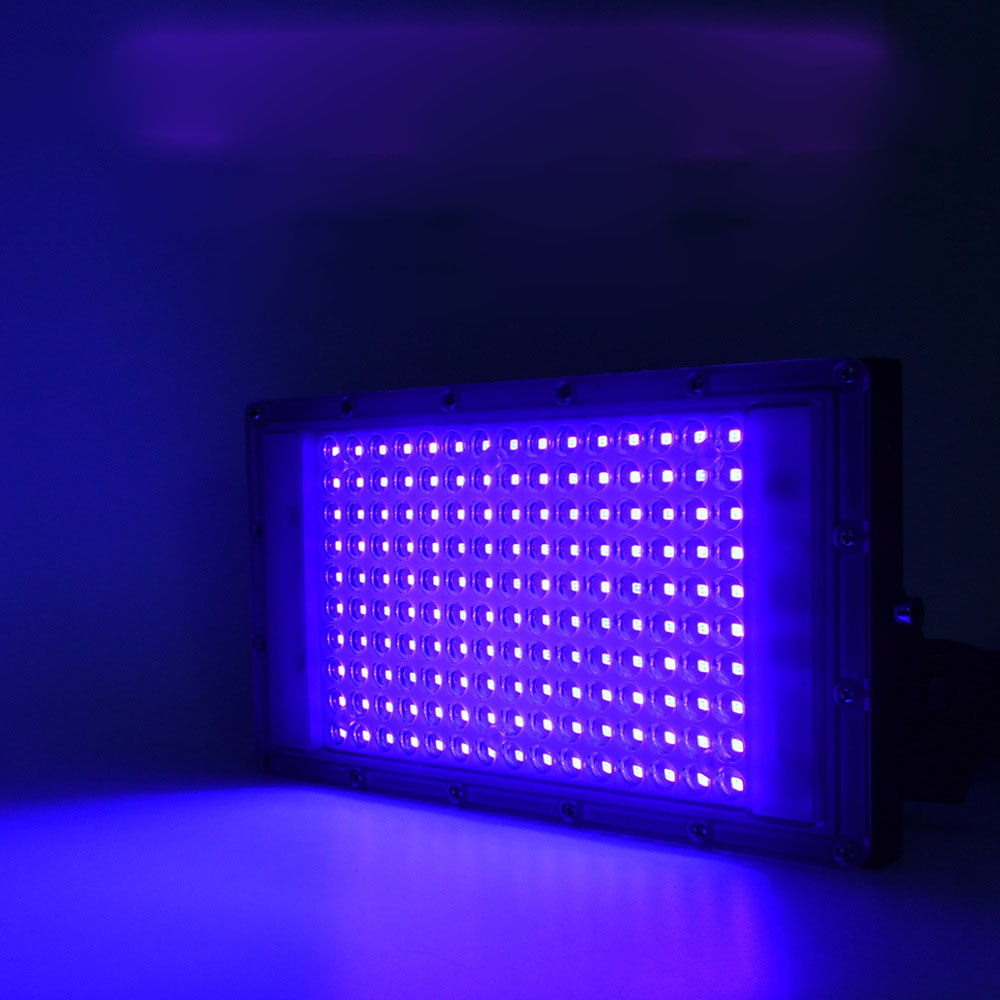 Led 100W 300W Purple Light 365nm UV Curing Lamp 395nm Fluorescent Detection Lamp Shadowless Glue UV Curing lamp Green Oil Resin