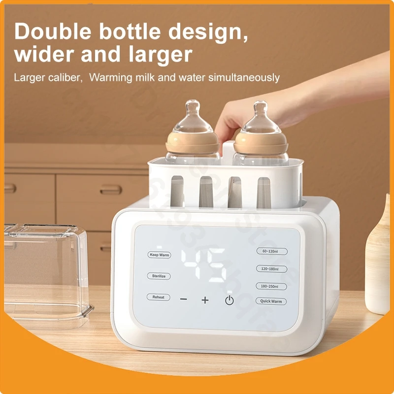 Aquecedor de leite multifuncional com garrafa dupla // Aquecedor automático de leite / Descongelamento e aquecimento Aquecedor de leite materno