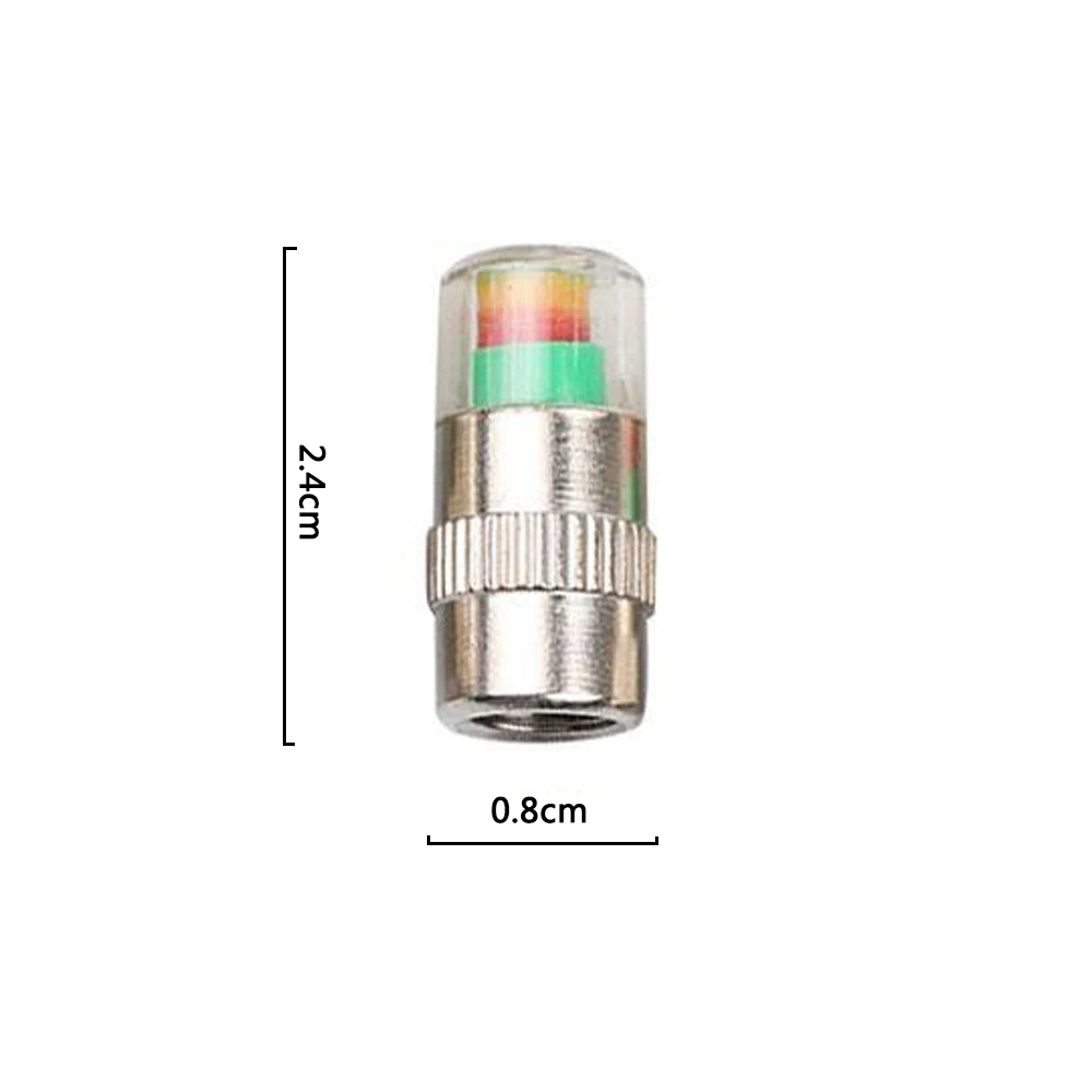 Auto's Band Luchtdruk Monitor Alert 4 stks/set Indicator Ventieldop Gauge Auto Accessoires Autoband Manometer Caps Nuttig
