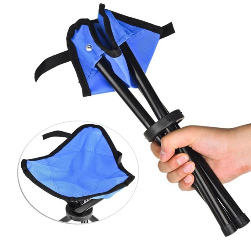 Taburete Triangular plegable pequeño para exteriores, sillas de pesca, bancos multifunción para acampar, taburetes plegables, sillas de parque diarias para el hogar