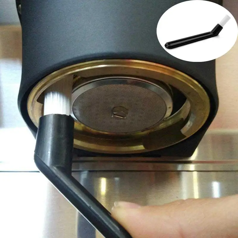 Cepillo de limpieza de polvo de café, cepillo de limpieza para máquina de Espresso, mango de plástico, herramientas limpiadoras, cepillo de limpieza de café