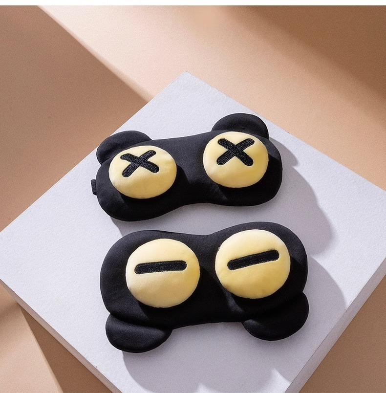 Cute Eye Mask Sleep Soothing Eye Fatigue Warm Compress Wear Comfortable Children And Students Eye Masks