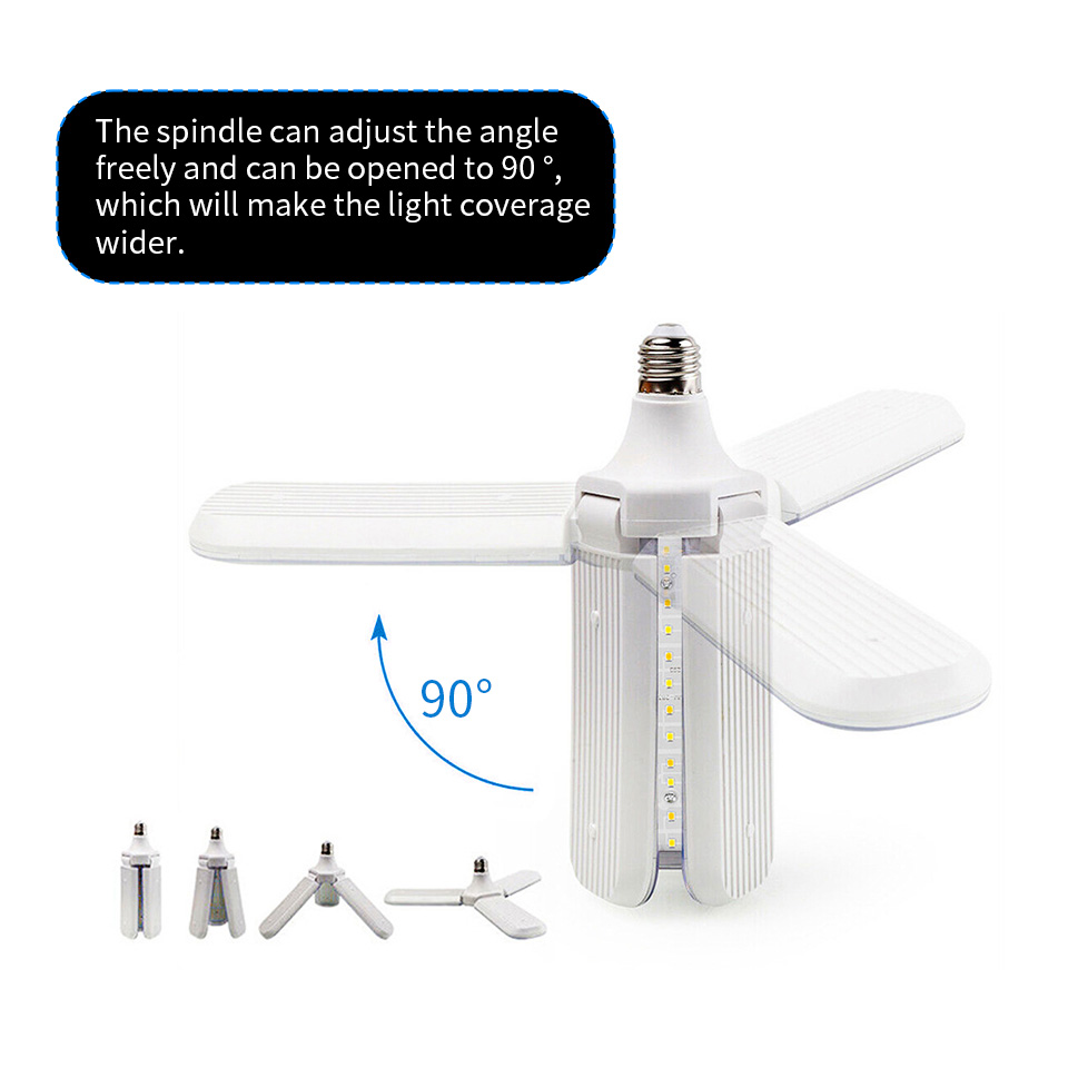 24W 36W 48W faltbares LED-Wachstumslicht Vollspektrum E27 Pflanzenwachstumslicht Phytolamp-Birne für Zimmerpflanzen Blumensämling
