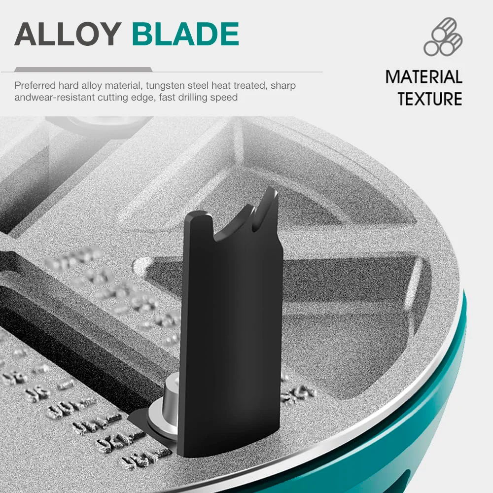 Регулируемая пила для круглых отверстий, бытовой открывалка для отверстий, многофункциональный круглый резак, сделай сам, деревообрабатывающий режущий инструмент 45-130 мм