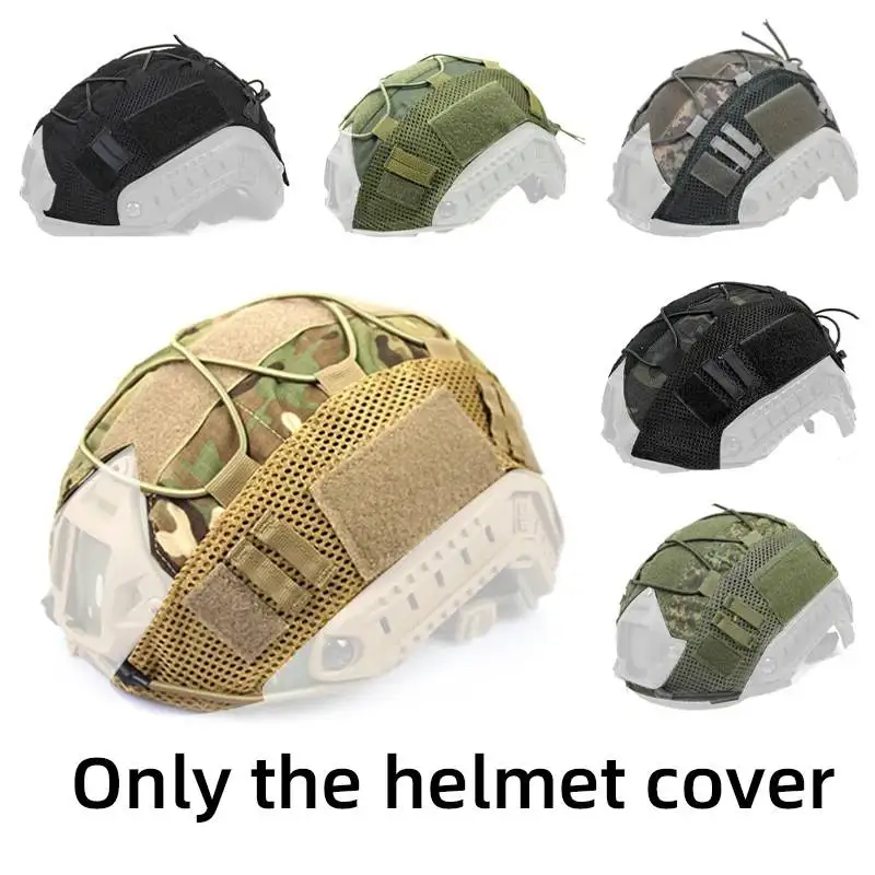 Funda elástica para casco táctico, cubierta de camuflaje rápido, MH, PJ, BJ