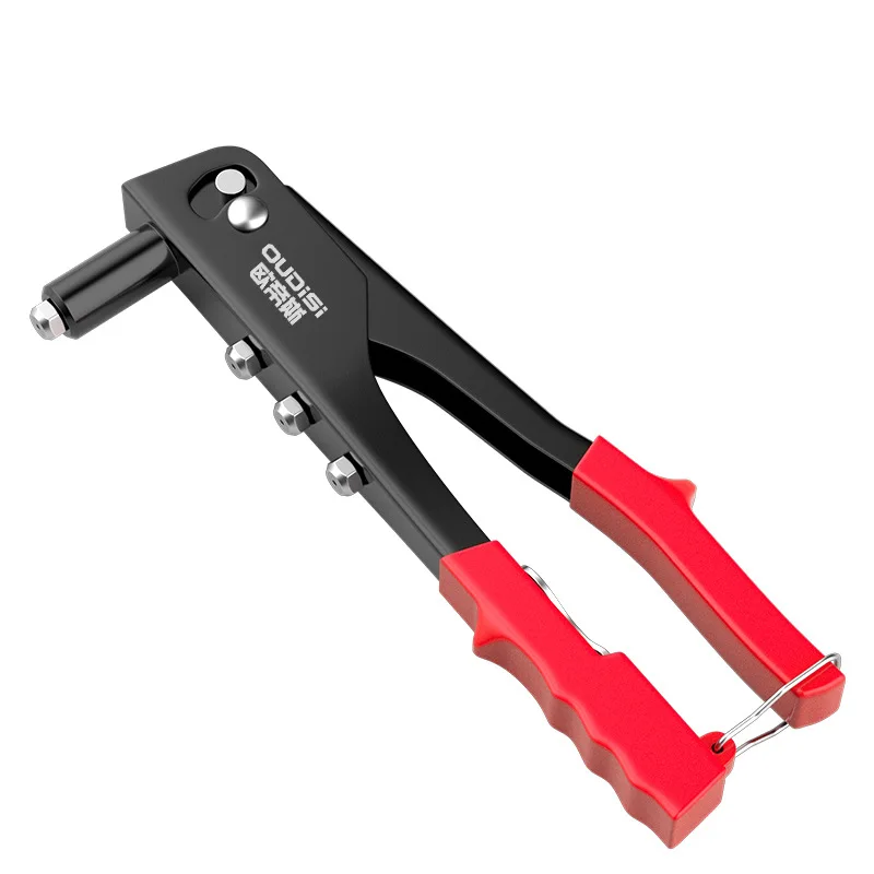 Kit de ferramentas de rebitador manual de arma de rebite resistente profissional com 100 peças de rebites para barco de reboque de móveis-conjunto de arma de rebite pop