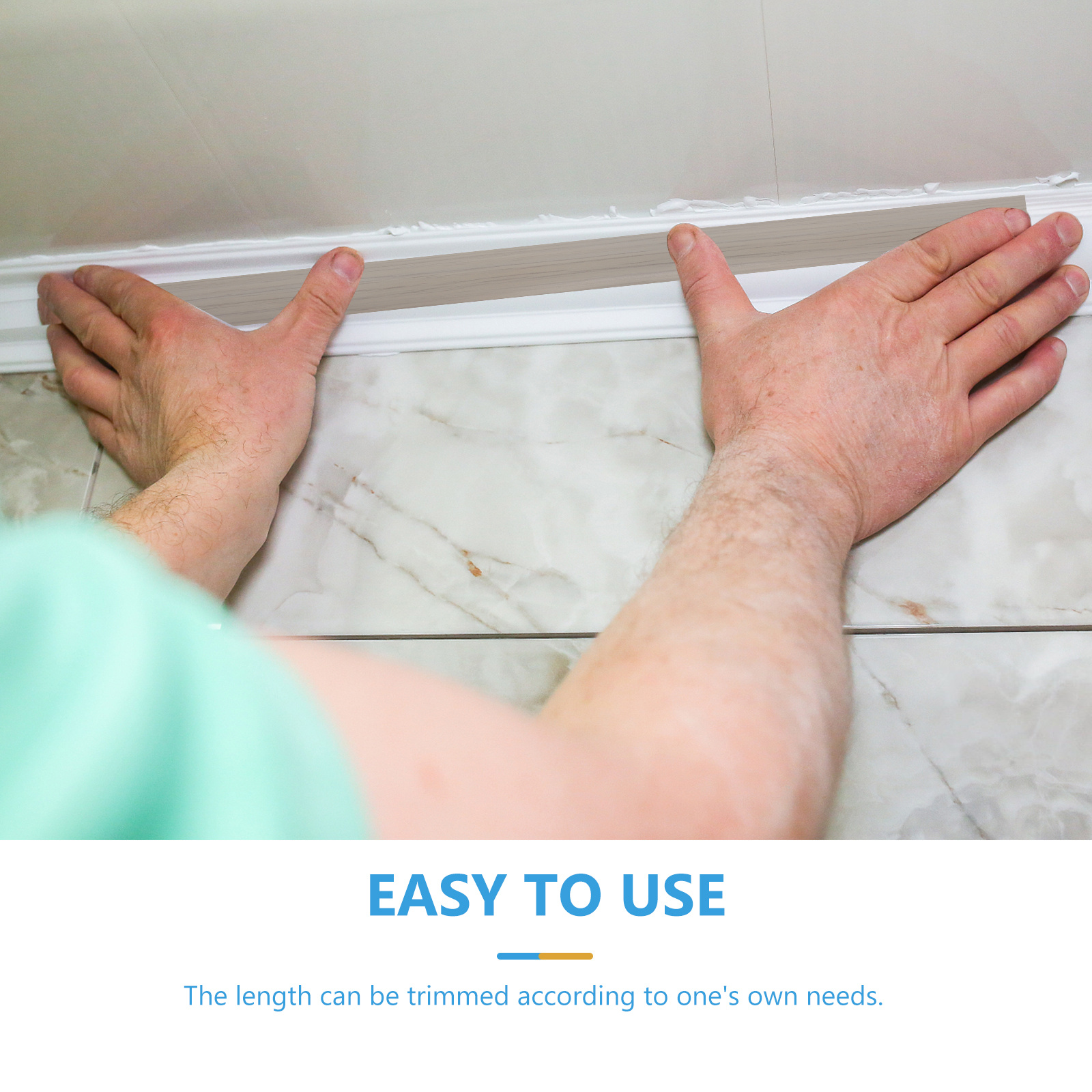 Tira de transición de suelo autoadhesiva de grano de madera roja de 2M tira reductora de umbral de puerta para embellecedor de borde de suelo de espacio de 4-6Mm de altura