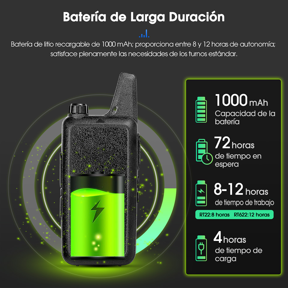 Retevis RT622 6PCS Walkie-talkies Profesional Pmr446 Mini Radio Ptt Radio Walkies Talkies Ofertas Comunicador Radio Portátil Pequeña Walki Talki Pequeño Walkitalkis Baratos de Oferta Walkies Talkie Manos Libres