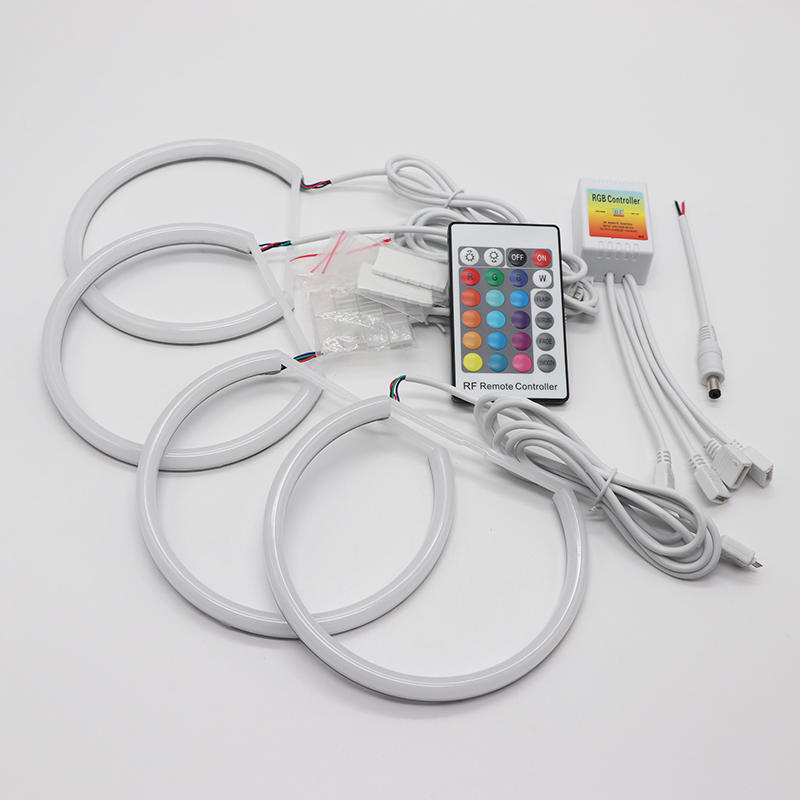 Cotton RGB Angel eyes  ring kit 16 colors flash Remote control for BMW 3 5 7 Series E36 E38 E39 E46 525i 528i 530i 540i 320i