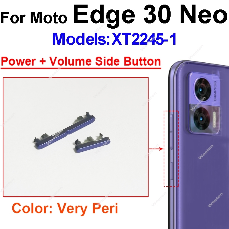 Power Volume Button für Motorola Moto Edge 30 Neo Edge 30neo On Off Power Volume Side Key Flex kabel teile