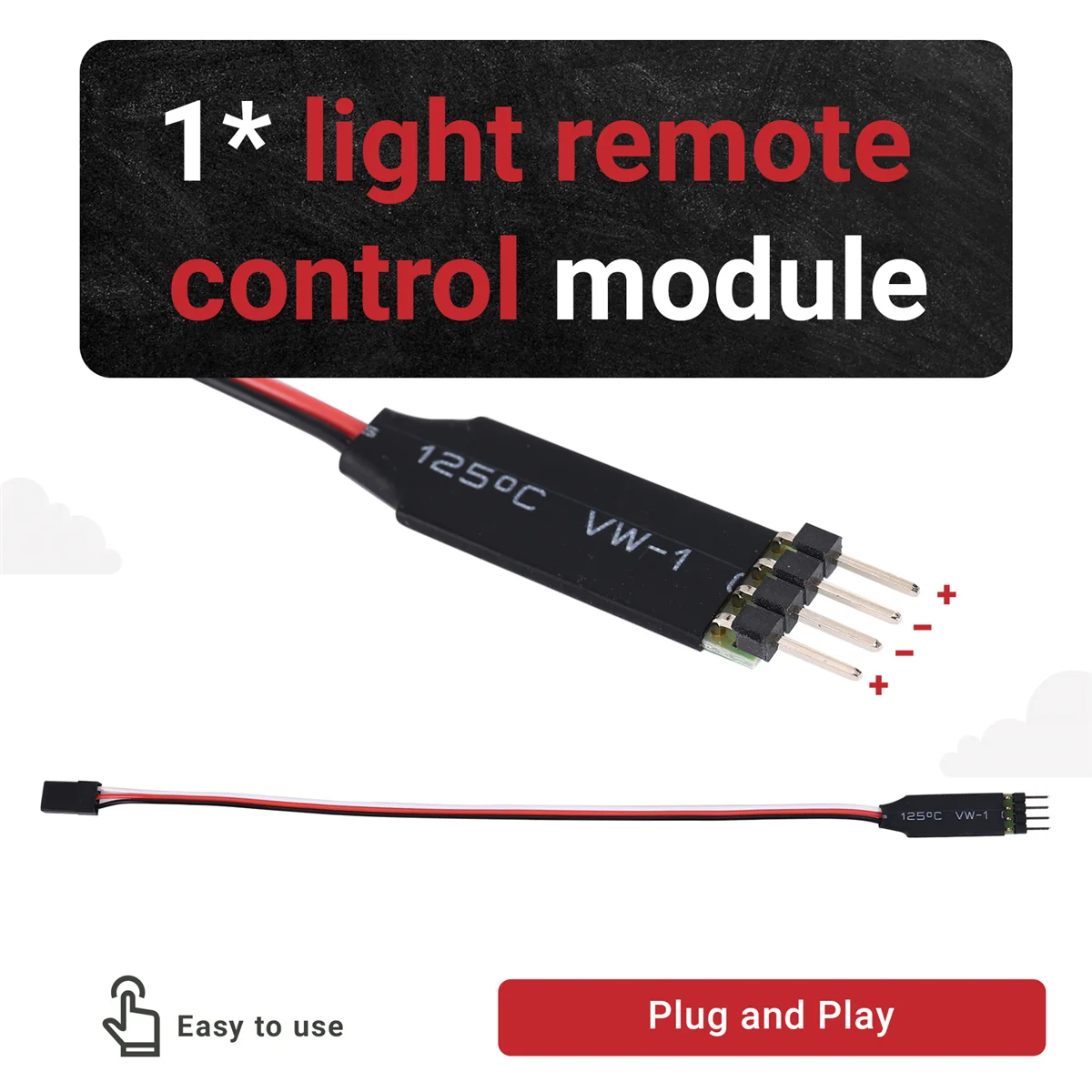 Newest Remote Control Switch Board CH3 Light Control Module for the Model RC Car Light Lamp Plug and Play