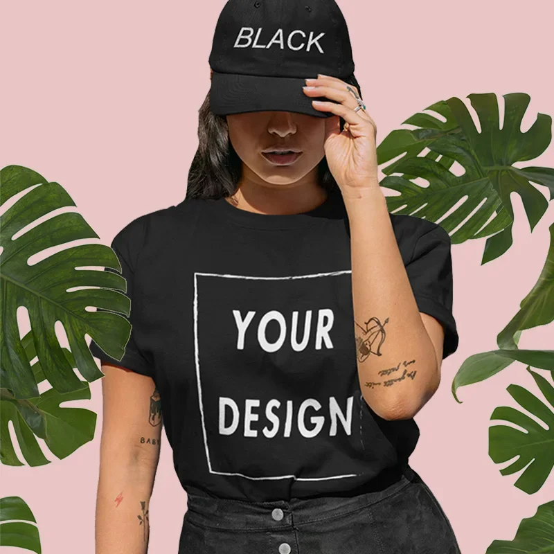 UE Size Custom Team T-shirt for Women, Add Your Own Design in Front and Back, Print and Text, High-quality T-shirt for Men