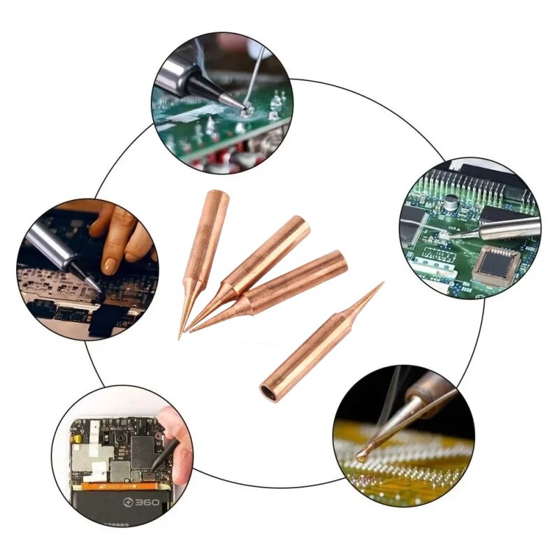 5 Stück 900m-T-I Schweißwerkzeug Bleifreier Lötkolbenkopf Bit für Schweißzubehör Lötkolbenspitze