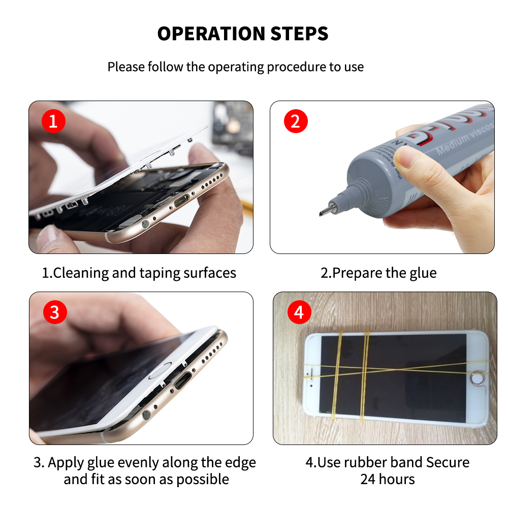 5/10/20/50 Pieces B-7000 3ML Clear Contact Phone Repair Adhesive B7000 Glass Plastic Universal DIY Glue