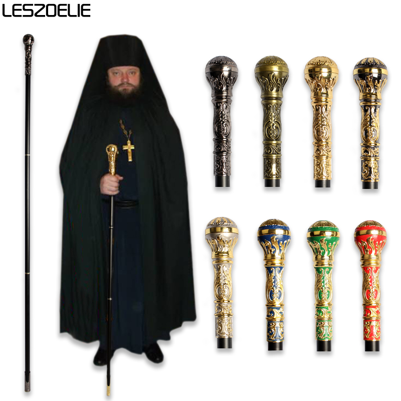 8 cores 143cm (56.3 ')) homem igreja de ouro bengala mulher alça de luxo sacra andando bastões elegante vintage