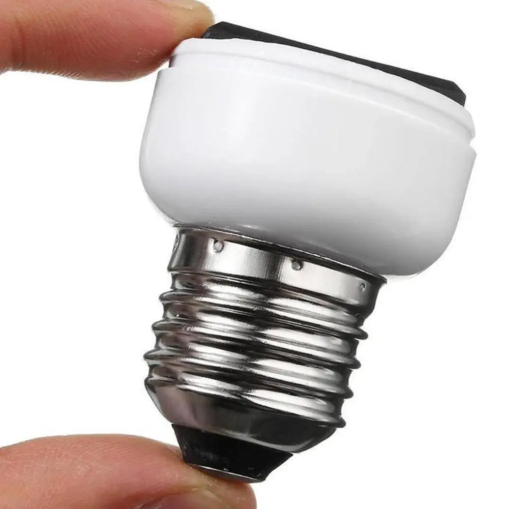 Newest Screw Light Bulb Socket Lamps Holders White Holder Sockets Power Conversion Adapter For E27/b22/e14 Us Eu Plug