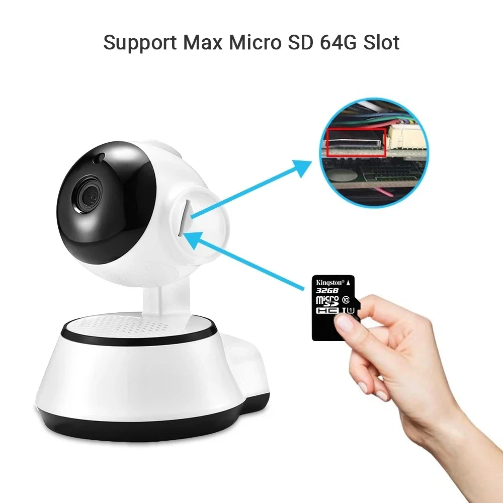 V380 Pro IP Camera HD Smart Surveillance Home Wireless Cloud Intelligent Auto Tracking Of Human CCTV Network Wifi Camera