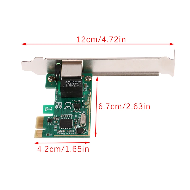 Tarjeta de red Gigabit Ethernet PCI Express PCI-E de 1000Mbps, convertidor de adaptador LAN RJ45, 10/100/1000M, RJ-45