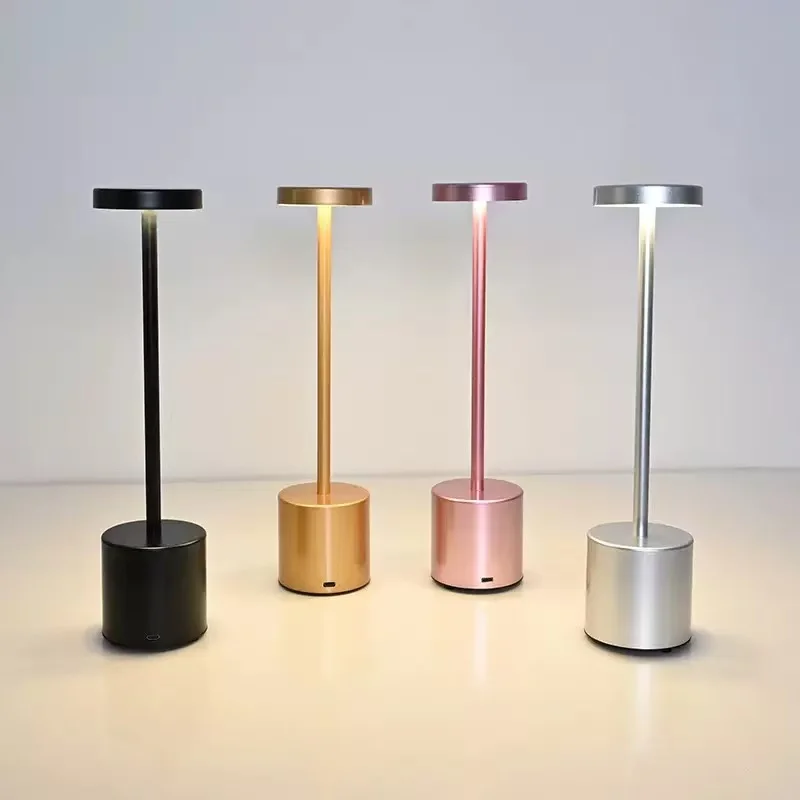 3 Color Light Dimming Cordless LED Table Lamp Retro Bar Atmosphere Light for Restaurant Bar Outdoor Ambient
