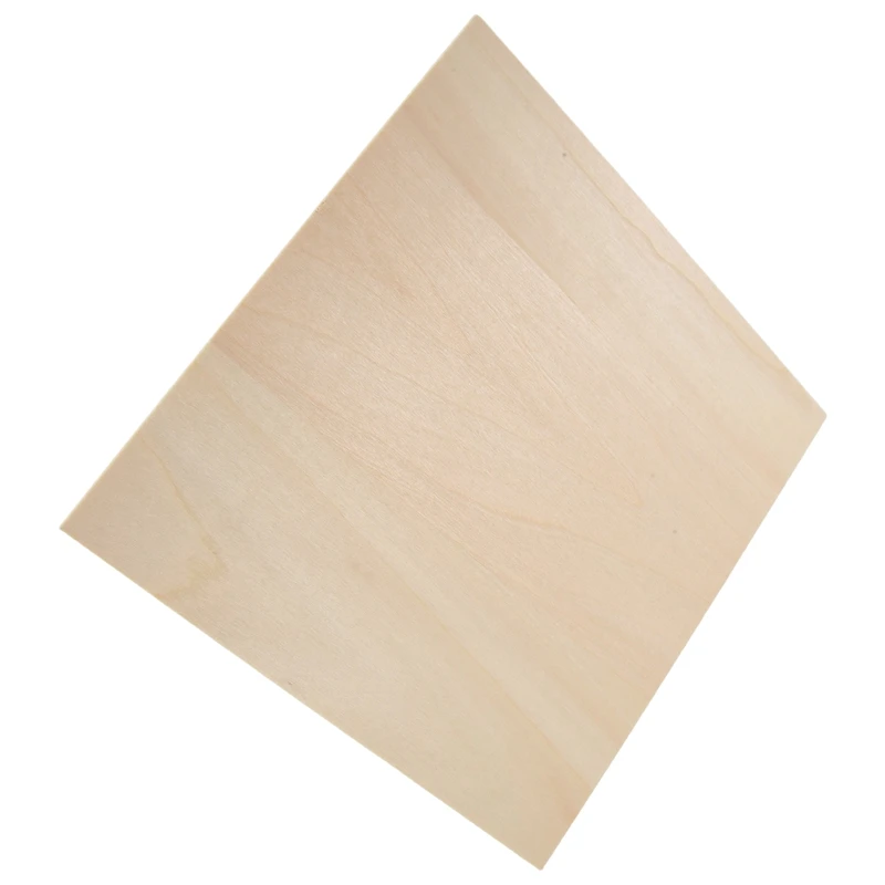 10 Stück 20 x 20 x 0,2 cm Lindenholzplatten, unlackierte Holzplatte, rechteckiges Blankoholz, Holzausschnitte zum Basteln
