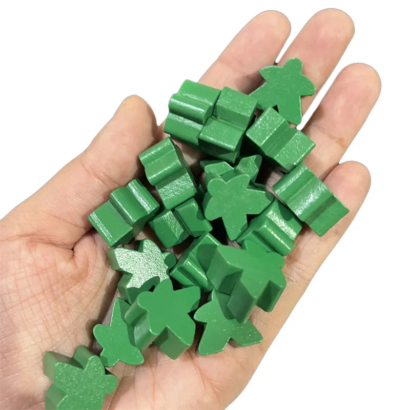100 Gỗ Meeples 14 Màu 16Mm Thêm Bảng Trò Chơi Nhạt Miếng Thay Thế Để Bàn Chơi Game Thành Phần Và Nâng Cấp Phụ Kiện