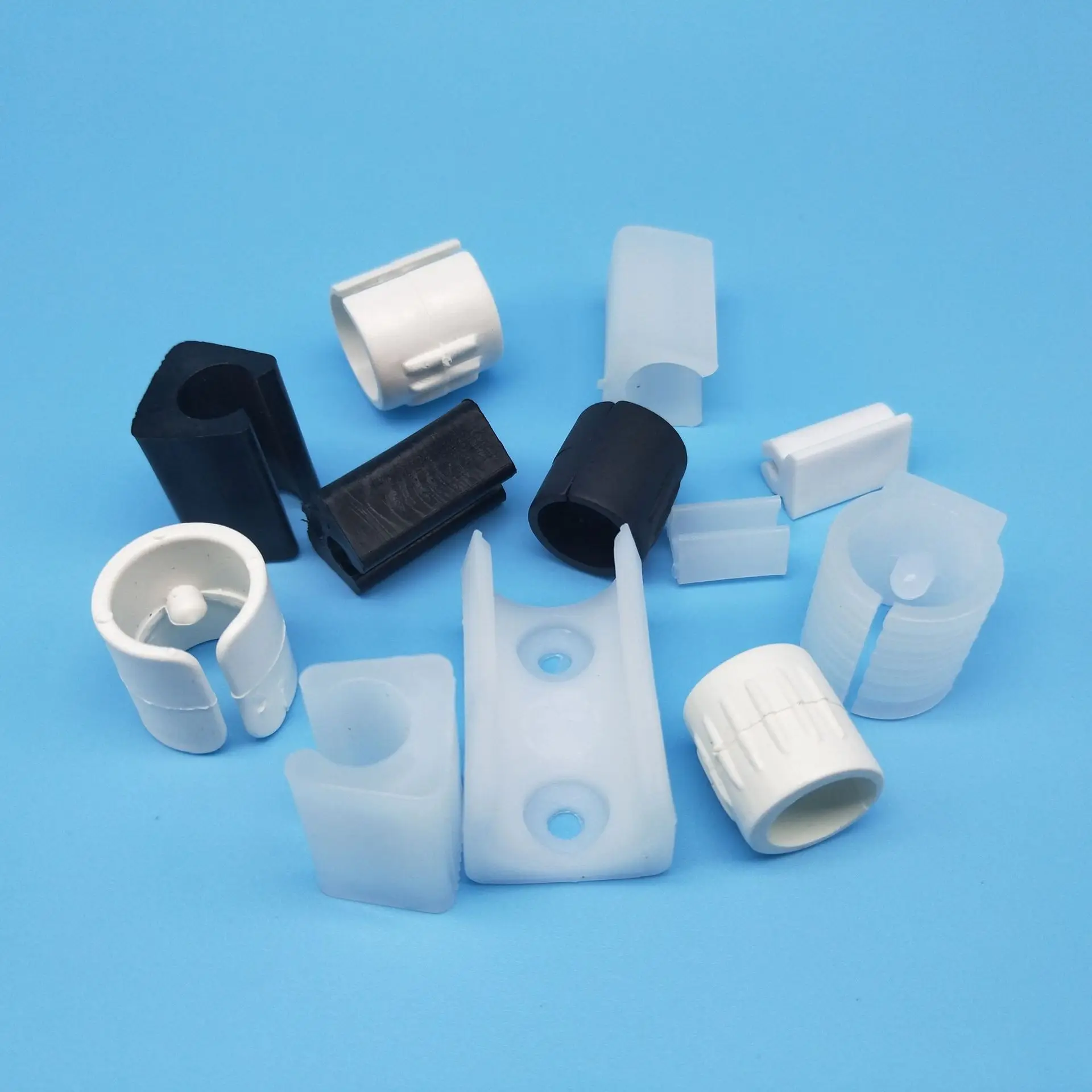 1-20 pezzi a forma di U sedia gamba pad sedia piede paraurti ammortizzatore anti-inclinazione anteriore antiscivolo durevole tappi per tubi morsetto per tubi protezione per pavimento