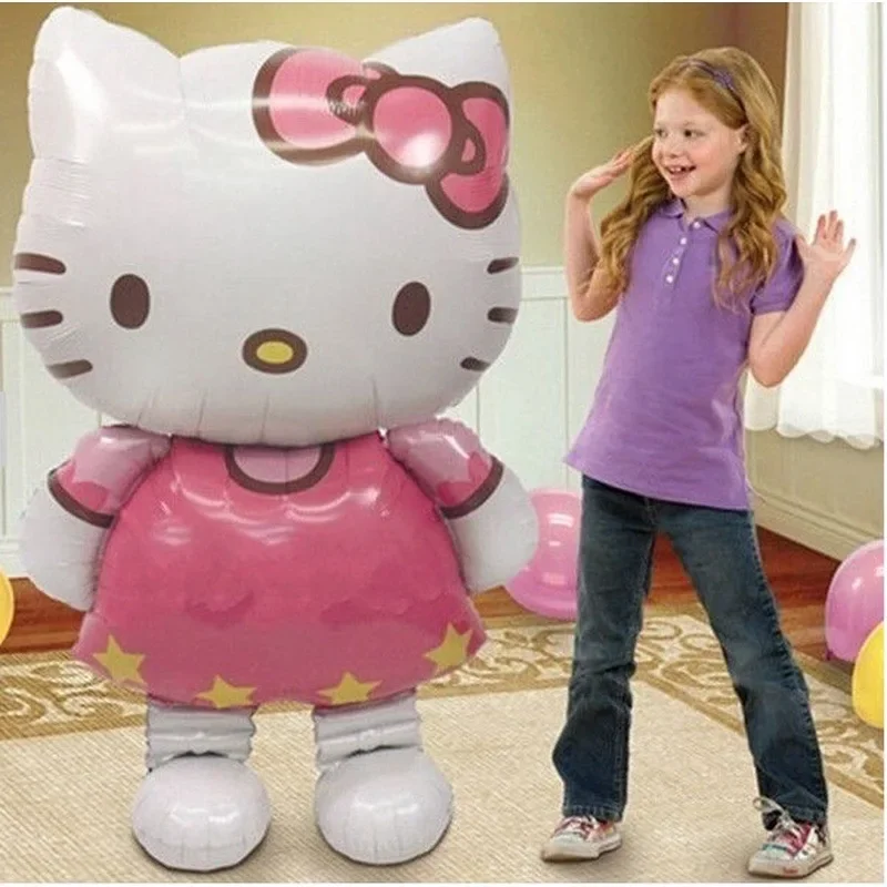 Decorazione per festa di compleanno per bambini Palloncino Anime Hellos Kittys Layout di scena Palloncini metallici per cartoni animati Forniture per oggetti di scena per matrimoni