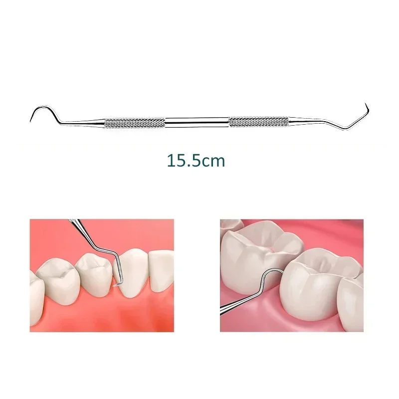 1/5/10PCS Doppio Gancio Dente Dentale Explorer Sonda Dentista Strumento In Acciaio Inox Strumento Dentale Denti Puliti Igiene Explorer Sonda