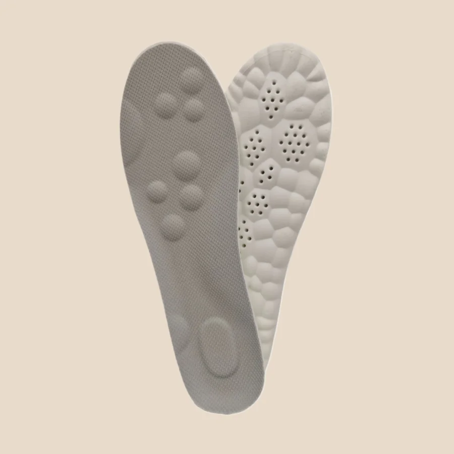 1 paio 4D scarpe morbide solette per piedi fascite plantare soletta supporto arco inserti ortopedici sport assorbimento degli urti cuscinetti per scarpe