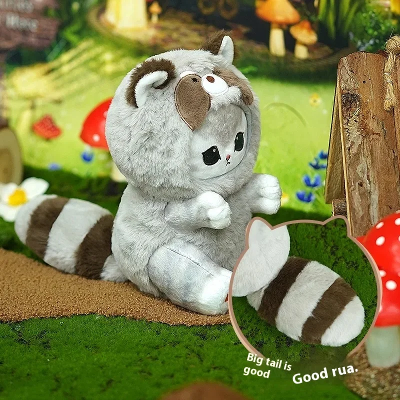 Original Mofusand Long Tailed Animals Series ตุ๊กตาตุ๊กตาน่ารัก Shark Cat ตุ๊กตา Kawaii ตุ๊กตา Plushie ของขวัญของเล่นสําหรับเด็ก