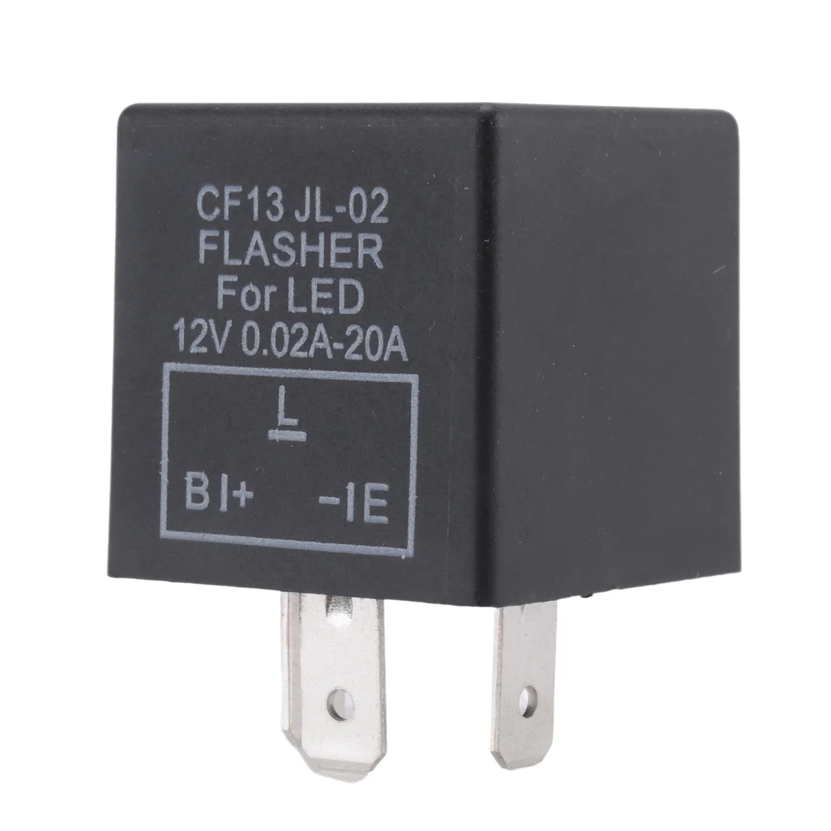 BABQ Relè lampeggiante elettronico LED 12V CF-13 a 3 pin per auto per lampeggiatore indicatori di direzione