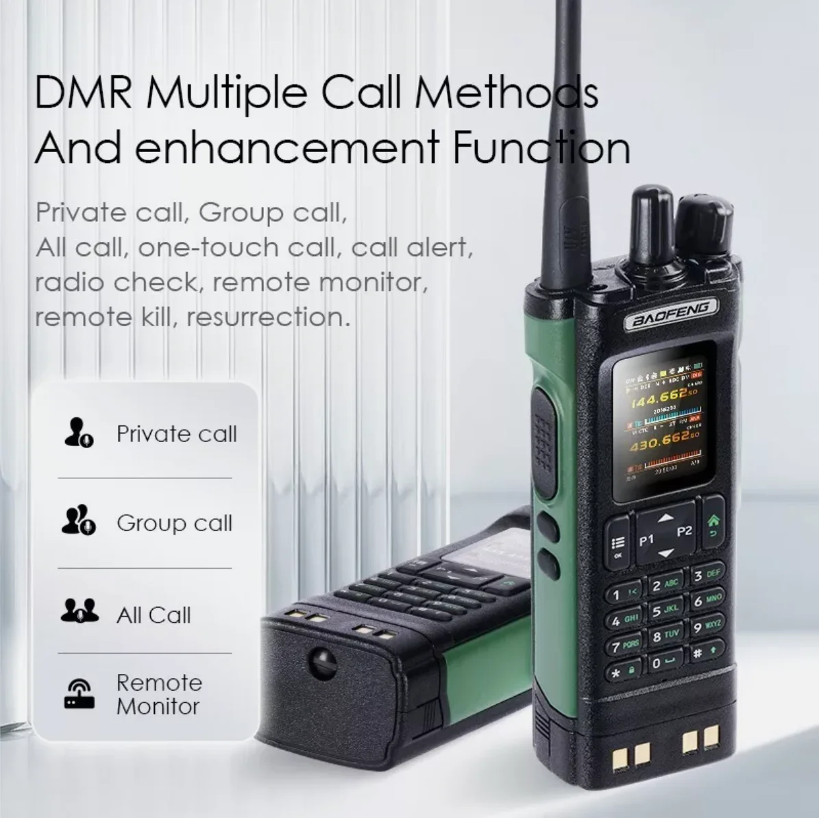 HOT BAOFENG DM-32 DMR Walkie Talkie ดิจิตอลจําลอง GPS/APRS Air Band วิทยุ FM