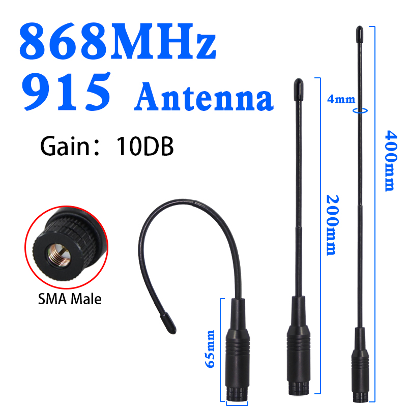 Antena suave NB-iot 915mhz/900/840/868/902-928, módulo de lectura de medidor UAV, antena flexible omnidireccional de alta ganancia, látigo suave SMA